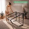 Łóżko Metalowe 120x200 cm Łóżko Gościnne Składane Metalowy Podgląd zdjęcia produktu 6