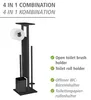 WENKO Stand WC-Garnitur Mod. Debar mit Ablage Schwarz, aus Produktbild-Vorschau 3