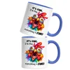 It's Fine I'm Fine Tasse Blau Lustiges Huhn Stress Humor Produktbild-Vorschau 2