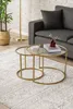 Skye Decor, Białoruś - Gold, Glass 60, stolik kawowy, Podgląd zdjęcia produktu 4