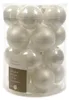 Set aus 20 weißen Christbaumkugeln aus Glas 6cm Produktbild-Vorschau 4