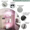 Vitrina expositora de vidrio con iluminación LED y puertas Vista previa de la imagen del producto 4