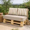 Blomster set cuscini per pallet 3 pezzi 120x80 cm per Anteprima dell’immagine prodotto 2