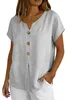 T-shirt pour femme ASKSA, en mousseline, pour l'été, Voir les images du produit 3
