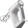 A white and gray Braun hand mixer with beaters attached, presented on a white background. Produktbild-Vorschau