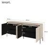 TREND Kommode TR-04, Sandbeige, geriffelte Fronten, Produktbild-Vorschau 5