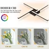 ZMH LED Plafonnier Noir 20W Blanc Chaud 3000K Plafonnier Voir les images du produit 4