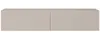 A front view of a beige TV cabinet with a fluted front. Voir les images du produit