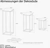 LAMO Manufaktur Pflanzenständer Set 3 Stück 28/48/68 cm - Produktbild-Vorschau 3