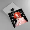 Wanduhr - Quadrat - Glasuhr - Erz Frau Rose - 30x30cm - Produktbild-Vorschau 2