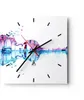 Wanduhr - Quadrat - Glasuhr - Violine Walk regen Produktbild-Vorschau 1