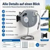 Bituxx® 20 Meter Wand Schlauchtrommel Schlauchaufroller Produktbild-Vorschau 5