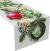 MARKIZETA | Tischläufer - Weihnachtsläufer - weiß grün - 38 Produktbild-Vorschau 1