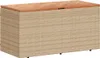 vidaXL Záhradná truhlica béžová 110x50x54 cm Poly ratan Náhľad obrázku produktu 1