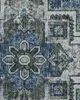 BELIANI Teppich Läufer Grau / Blau Polyester 80 x 300 cm Produktbild-Vorschau 4