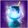 A glowing, magical cauldron with a stirring stick, set against a starry purple background with wisps of smoke. Náhled obrázku produktu