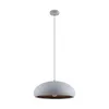 Lindby Pendellampe Gerwina, weiß/gold, Metall, 40 cm, E27 Produktbild-Vorschau 1