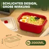 Viwares Lunchbox 2000 ml – Mikrowellenbehälter 5er Set für Produktbild-Vorschau 4