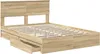 vidaXL Aufbewahrungsbett Sonoma-Eiche 140 x 200 cm Produktbild-Vorschau 5