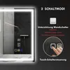 HOMCOM LED-Badezimmerspiegel, Anti-Beschlags-Pad, 3 Produktbild-Vorschau 7