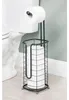 Toilettenpapierhalter Stand schwarz Klopapierhalter WC Bad Produktbild-Vorschau 4