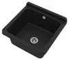 Granitan | Lavello da lavoro - ORTA - Nero - 40 x 38 cm - Anteprima dell’immagine prodotto 6