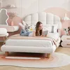 UnboxG Lit simple 90x200 cm,Lit rembourré avec tête de lit Voir les images du produit 4