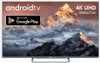 A television screen displaying a mountain landscape with overlaid text and logos. Náhľad obrázku produktu