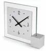 AMS 102 Quarz-Tischuhr, Holzsockel, Aluminium, Mineralglas Produktbild-Vorschau 3
