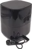 A black Philips Airfryer is shown from a slightly elevated side angle, with its power cord coiled at the bottom. Produktbild-Vorschau