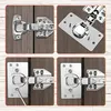 Set di 8 piastre di riparazione per cerniere 4,5x9 cm per Anteprima dell’immagine prodotto 2