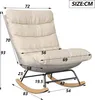 A diagram of a rocking chair with dimensions indicated by numbers and arrows. Náhľad obrázku produktu