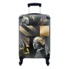 MuchoWow® Koffer Handgepäck Trolley Rollkoffer Kleine Produktbild-Vorschau 1