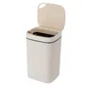 A white automatic sensor trash can with its lid open, shown against a white background. Podgląd zdjęcia produktu