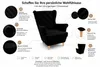 Skandinavischer Ohrensessel – Moderner Relaxsessel mit Produktbild-Vorschau 7