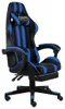 vidaXL Gaming-Stuhl mit Fußstütze Schwarz und Blau Produktbild-Vorschau 6