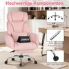 HOFFREE Ergonomiczne krzesło biurowe na kółkach, z szerokim Podgląd zdjęcia produktu 4