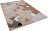 Kinder Teppich Maui Kids Fuchs und Bär Grau Beige, Produktbild-Vorschau 2