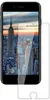 A screen protector is shown placed over a smartphone displaying a cityscape. Náhľad obrázku produktu