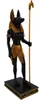 Anubis ägyptischer Gott stehend schwarz-gold 17,5cm Produktbild-Vorschau 1