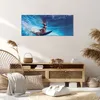 Bild auf Leinwand - Leinwandbild - Einteilig - Surfen Frau Produktbild-Vorschau 7