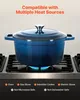 SucceBuy Cocotte en fonte émaillée, Dutch Oven de 5,68 L Voir les images du produit 4