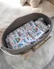 Boho dětská postýlka v barvě moka s matrací a dřevěným Náhled obrázku produktu 3