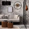 Rebecca Mobili Horloge murale en bois et métal, noir et Voir les images du produit 2