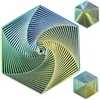 Fraktales Hexagon-Fidget-Toy mit Farbverlauf für Kinder und Produktbild-Vorschau 1