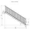 Stahltreppe 14 Stufen bis Höhe 280 cm, Laufbreite : 80 cm Produktbild-Vorschau 5