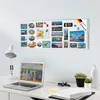 banjado Magnettafel weiß 75x30cm groß Magnetwand aus Metall Produktbild-Vorschau 3