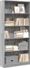 vidaXL Bibliothèque Gris Sonoma 80x24x176 cm Bois composite Voir les images du produit 2