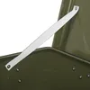 A close-up view of a green storage box with a white strap attached. Podgląd zdjęcia produktu