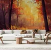 Selbstklebende Fototapete Ein sonniger Herbstwald in Produktbild-Vorschau 2
